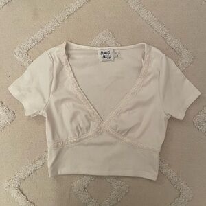Princess Polly white Crop Top